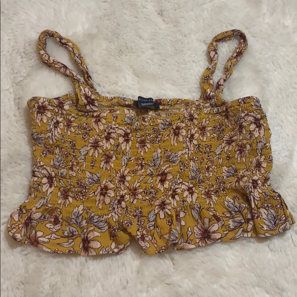 Flowered Crop top